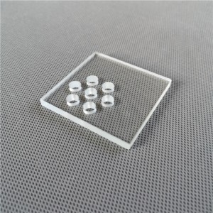 custom flat borosilicate glass panel